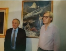 Ettore Gambaretto con Vittorio Sgarbi